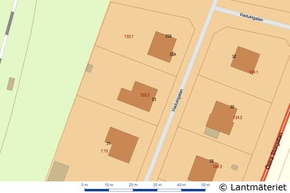 Illustrerad karta över fastigheten eller området