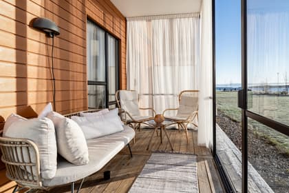 Balkong eller utsiktsbild