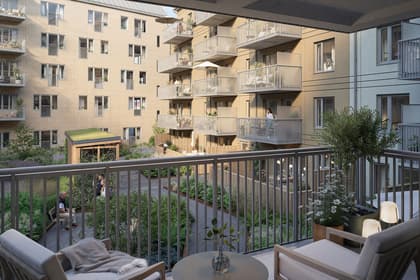 Balkong eller utsiktsbild