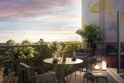 Balkong eller utsiktsbild