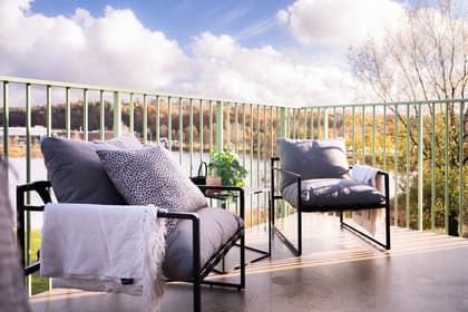 Balkong eller utsiktsbild