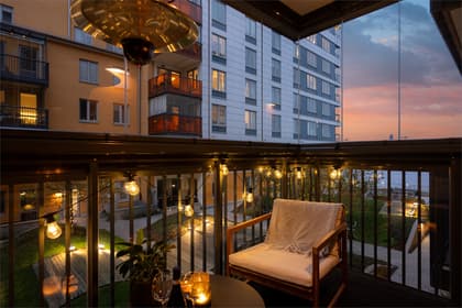 Balkong eller utsiktsbild