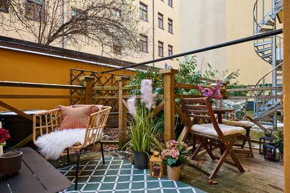 Balkong eller utsiktsbild