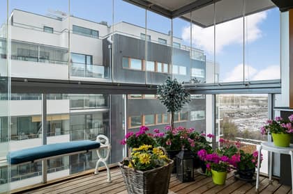 Balkong eller utsiktsbild