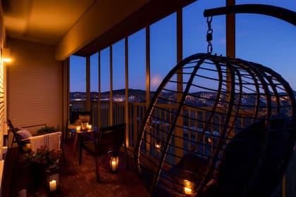 Balkong eller utsiktsbild