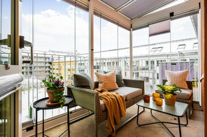 Balkong eller utsiktsbild