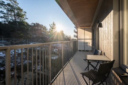 Balkong eller utsiktsbild