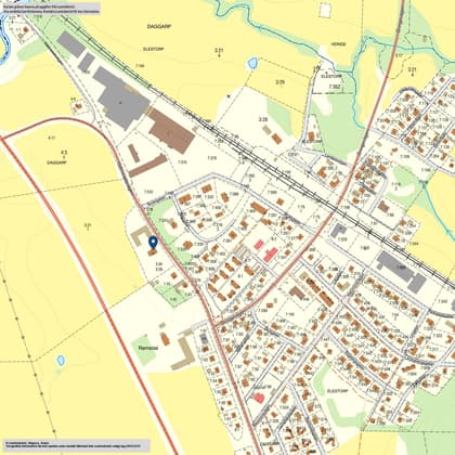 Illustrerad karta över fastigheten eller området