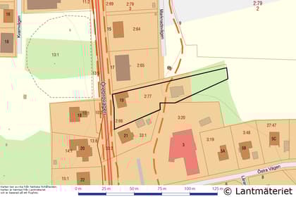 Illustrerad karta över fastigheten eller området