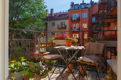 Balkong eller utsiktsbild