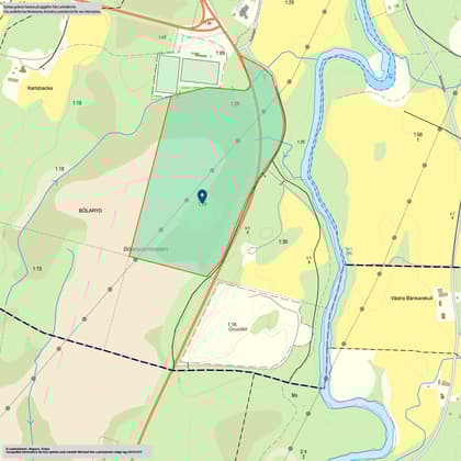 Illustrerad karta över fastigheten eller området