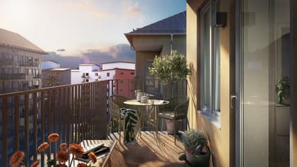 Balkong eller utsiktsbild