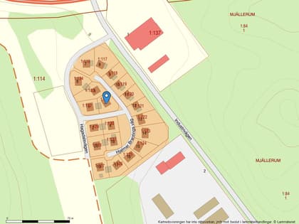 Illustrerad karta över fastigheten eller området