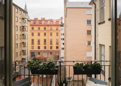 Balkong eller utsiktsbild