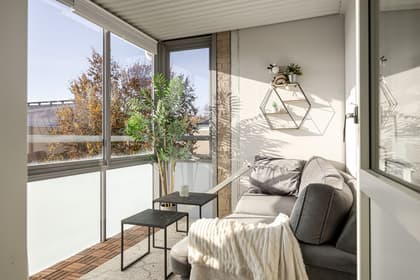 Balkong eller utsiktsbild