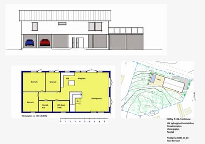 Illustrerad karta över fastigheten eller området