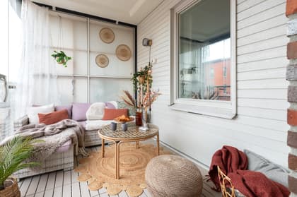 Balkong eller utsiktsbild