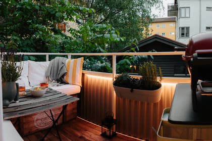 Balkong eller utsiktsbild