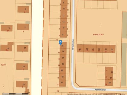 Illustrerad karta över fastigheten eller området