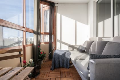 Balkong eller utsiktsbild