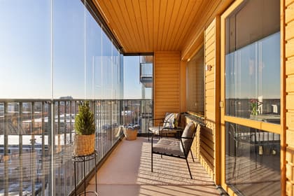 Balkong eller utsiktsbild