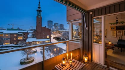 Balkong eller utsiktsbild