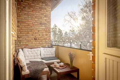 Balkong eller utsiktsbild