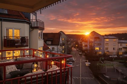 Balkong eller utsiktsbild