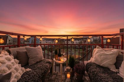 Balkong eller utsiktsbild