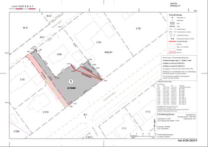 Illustrerad karta över fastigheten eller området