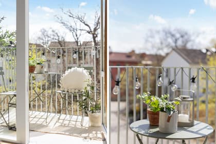 Balkong eller utsiktsbild