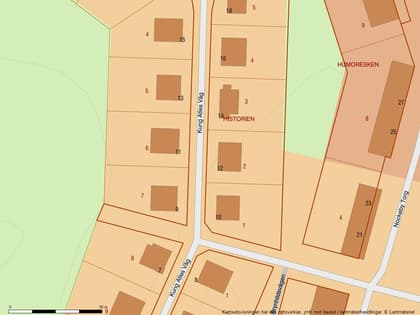 Illustrerad karta över fastigheten eller området