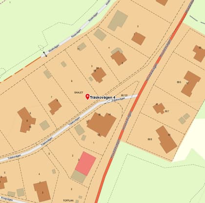 Illustrerad karta över fastigheten eller området