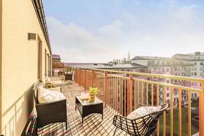 Balkong eller utsiktsbild