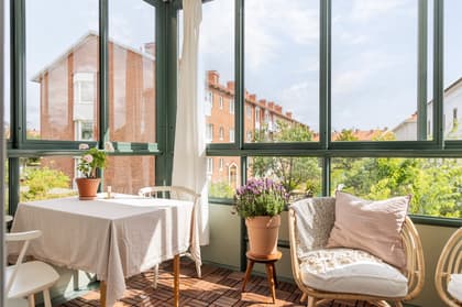 Balkong eller utsiktsbild