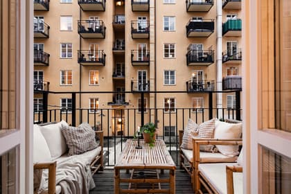 Balkong eller utsiktsbild