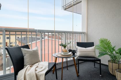 Balkong eller utsiktsbild