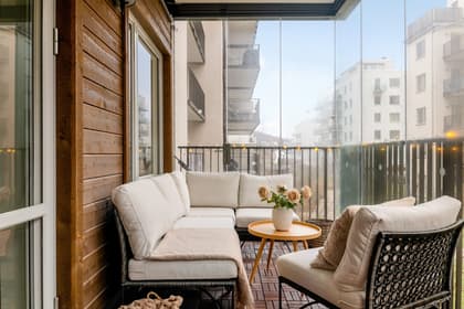 Balkong eller utsiktsbild