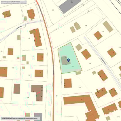 Illustrerad karta över fastigheten eller området