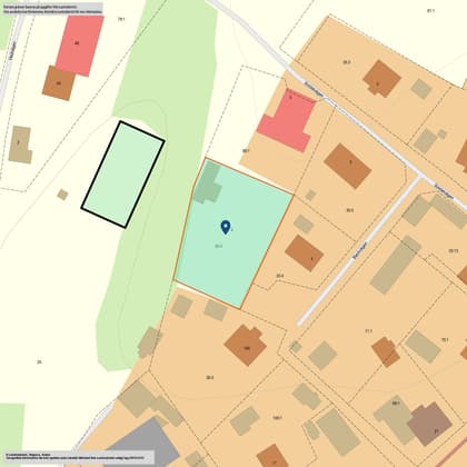 Illustrerad karta över fastigheten eller området