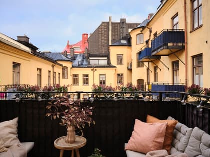 Balkong eller utsiktsbild