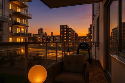 Balkong eller utsiktsbild