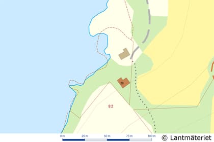 Illustrerad karta över fastigheten eller området