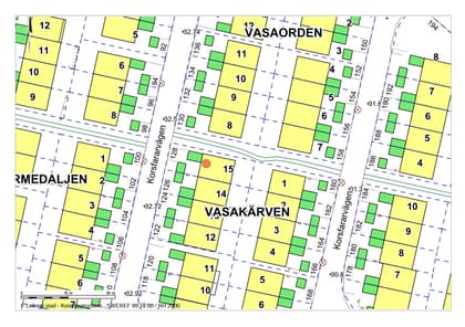 Illustrerad karta över fastigheten eller området