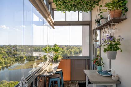 Balkong eller utsiktsbild