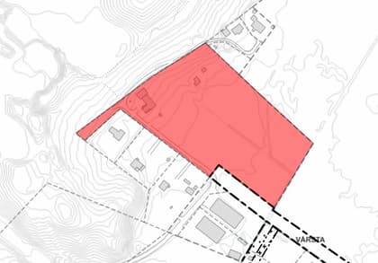 Illustrerad karta över fastigheten eller området