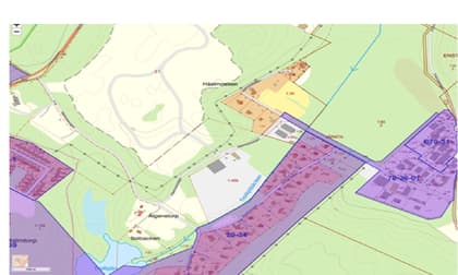 Illustrerad karta över fastigheten eller området