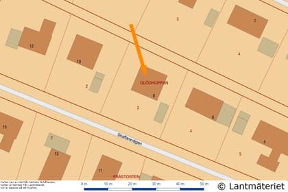 Illustrerad karta över fastigheten eller området