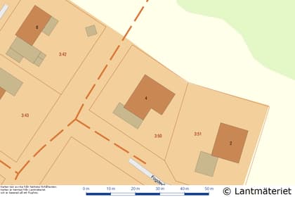 Illustrerad karta över fastigheten eller området