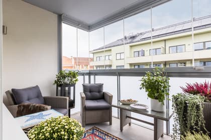 Balkong eller utsiktsbild